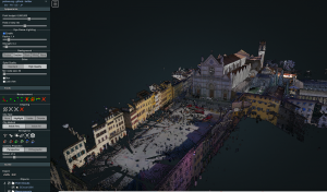 Screenshot of the Florence As it Was model with left hand editing navigation bar